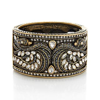 228 931 heidi daus a swan song crystal accented bangle bracelet rating