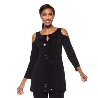 221 442 slinky brand keyhole tunic with sequin panel detail note