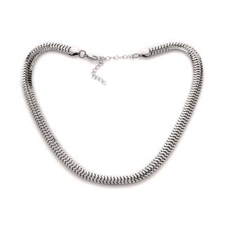 231 885 stately steel flex link 18 necklace rating be the first to