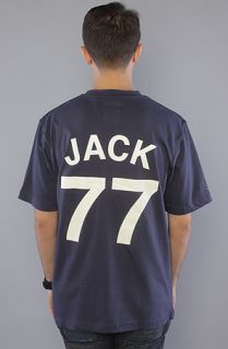 Play Cloths The Number 77 Tee in Dress Blue