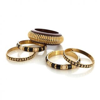 215 798 bajalia bajalia rukmini set of 5 brass adorned bangle