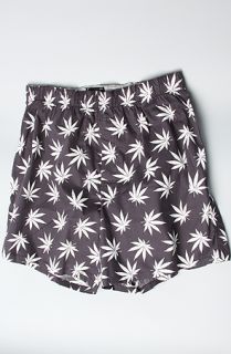 HUF The Plant Life Boxers in Black Concrete