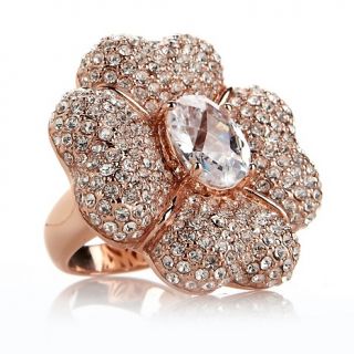 225 346 joan boyce petal perfection pave crystal flower ring rating 1