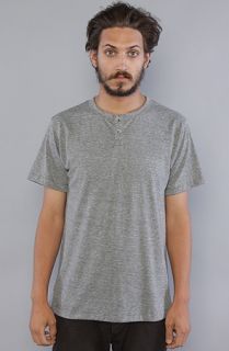 Mister The TriBlend Basic Henley in Charcoal