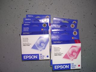 GENUINE EPSON INK CARTRIDGES  STYLUS R800 / R1800 (Different colors