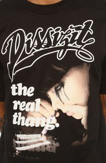 Dissizit The Real Thang Tee in Black Red