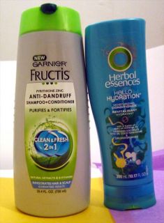Huge Products Lot Pantene Herbal Essences Garnier Fructis Shampoo