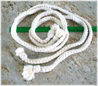 Braided Natural Cotton Lead Rope X2 Horse Pony Tack Reins