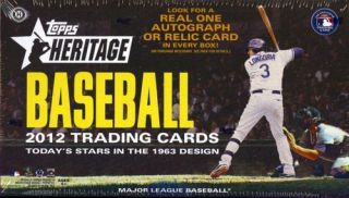  Heritage Baseball Hobby Unopened Factory SEALED Box 24 Packs
