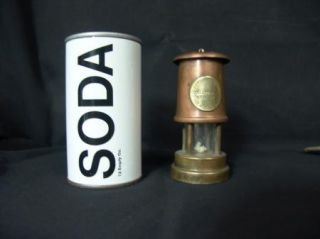 Vintage Ferndale Coal & Mining Miniature Promotional Brass Lantern