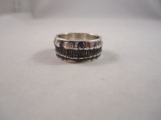 Mignon Faget Sterling Silver Scarred Node Ring Size 9 5