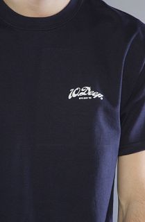 10 Deep The Big Script Tee in Navy Concrete