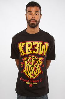 KR3W The Champ Regular Tee in Black Concrete