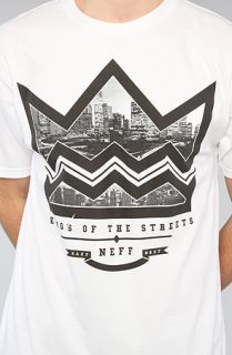 NEFF The City Crown Tee in White Concrete