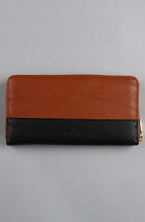 co lab The Colorblock Wallet in Cognac and Black