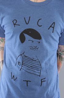 RVCA The WTF Vintage Dye Tee in Royal