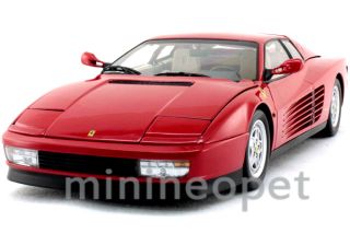  08425R High End 1989 89 Ferrari Testarossa 1 18 Diecast Red