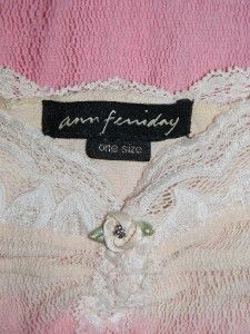 Ann Ferriday Lace Date Top Graduating Pink Tones Sleeveless One Size s