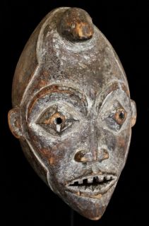 DYNAMIC OLD YOMBE / BAKONGO NGANGA DIVINATION MASK ~ African Art/DR