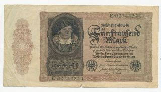  1922 78 5000 Mark Germany F Foreign 7