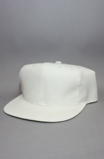 Vintage Deadstock Blank Snapback HatIvory