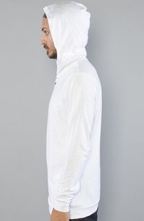 All Day The Henley Layering Hoody in White