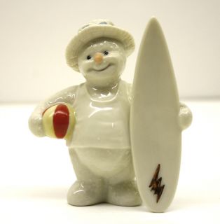 Adorable Lenox Figurine 2000 Snowman Handcrafted in Chi