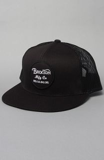 Brixton The Wheeler Hat in Black Concrete