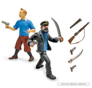 Figurines Tintin and Captain Haddock by Plastoy 60871