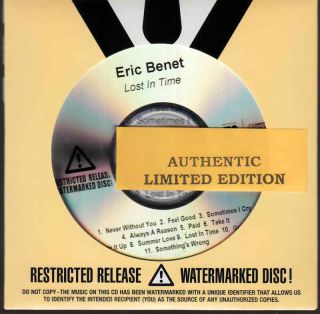  Eric Benet Limited Edition CD