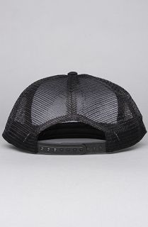 RVCA The Leo Trucker II Hat in Black Concrete