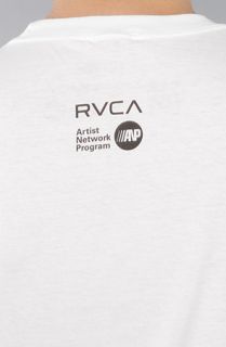 RVCA The Sign Painting Tee in White Concrete