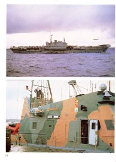 Falkland Islands Battle British Naval Forces History Book Picture