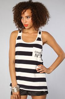 Crooks and Castles The Camo Stripe Tank in Navy