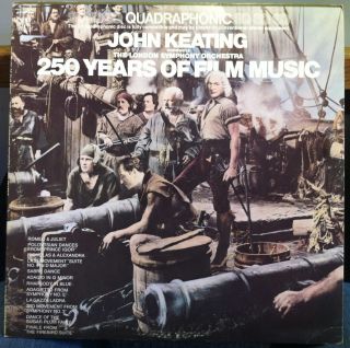 JOHN KEATING 250 years of film music LP VG+ CQ 32381 SQ Quadraphonic