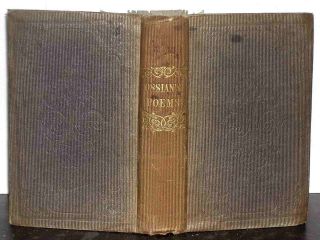  Mythology SCOTS GAELIC Poems of OSSIAN 1840 James MacPherson HB Fingal