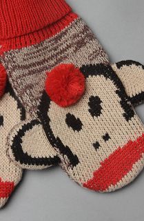 Paul Frank The Face Heather Mitten with Pom