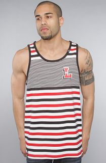 LRG The Letterman Striped Tank in Black