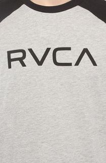 RVCA The Big RVCA Raglan in Athletic Heather Black