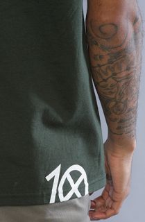 10 Deep The OD Knuckle Logo Tee in Hunter Green