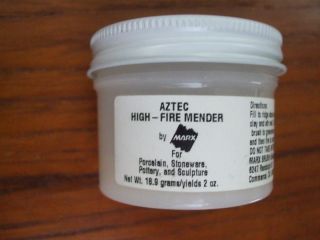 new jar Marx AZTEC high fire clay mender repair porcelain stoneware