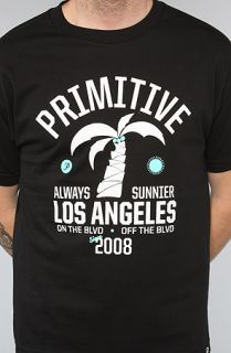 Primitive The Palm OTB Tee in Black Concrete