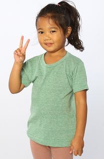 Alternative Apparel The Toddlers Eco Heather Crew Tee in Green