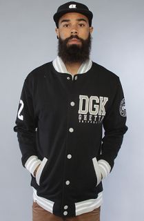 DGK The Scholar Snap Up Sweatshirt in Black