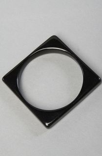 Accessories Boutique The Square Bangle in Black