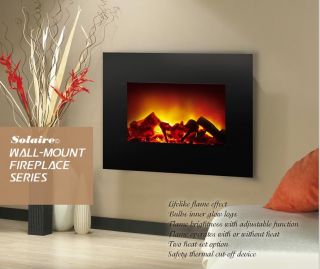  Wall Mount Electric Fireplace by Solaire   3 Day Auction