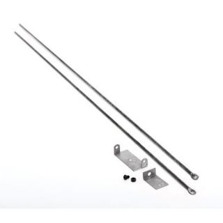 Chimney Woodfield Hanging Fireplace Spark Screen Rod Kit Includes Two
