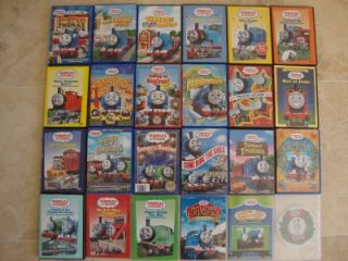 THOMAS & FRIENDS TRACKMASTER TAKE ALONG HUGE LOT OF 24 DVDS EXCELLENT