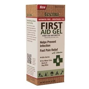 Tecnu First Aid Gel Pain relieving gel for killing germs on cuts burns