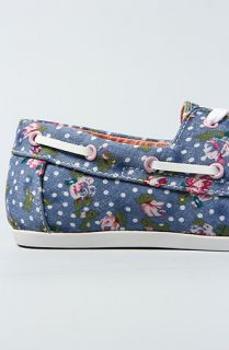 study the floral dock bow shoe in blue sale $ 21 95 $ 72 00 70 %